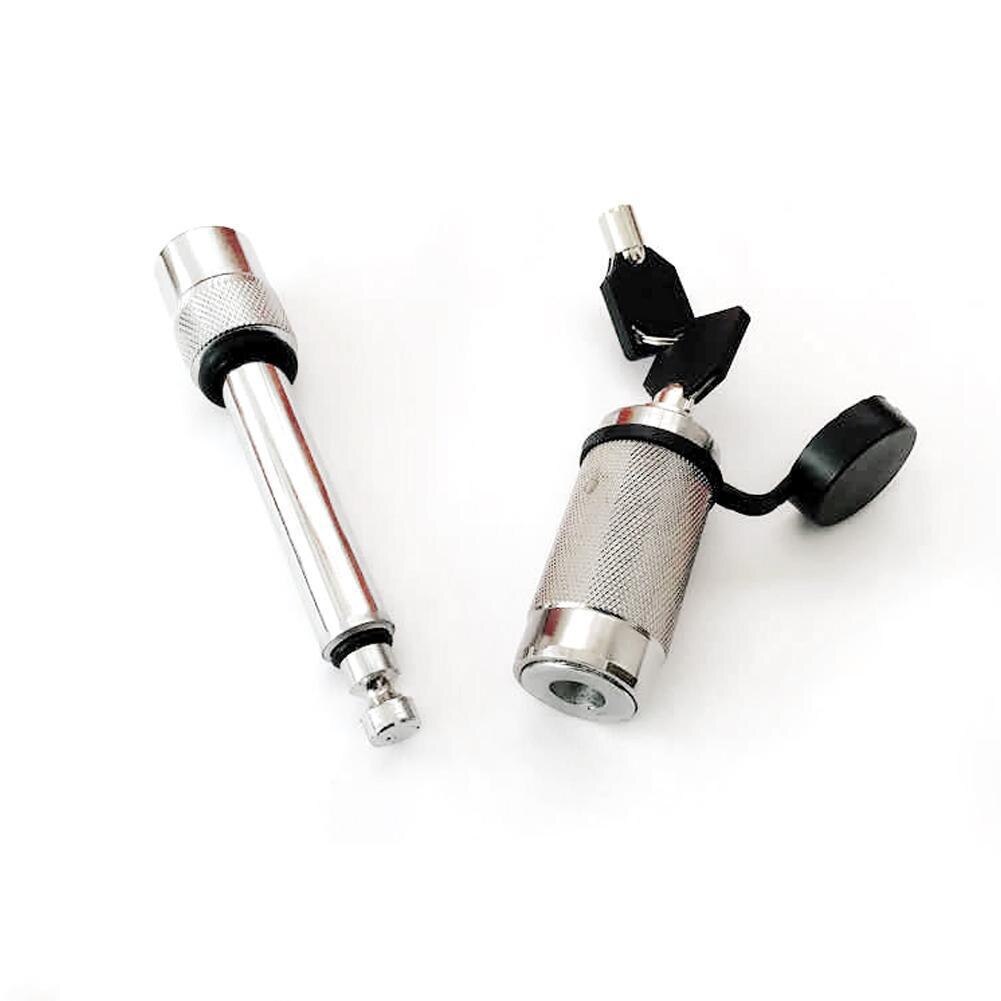 Trailer Hitch Lock Hitch Pin Hitches Receiver Locks Keys,Black/Silver 2 With S2A8