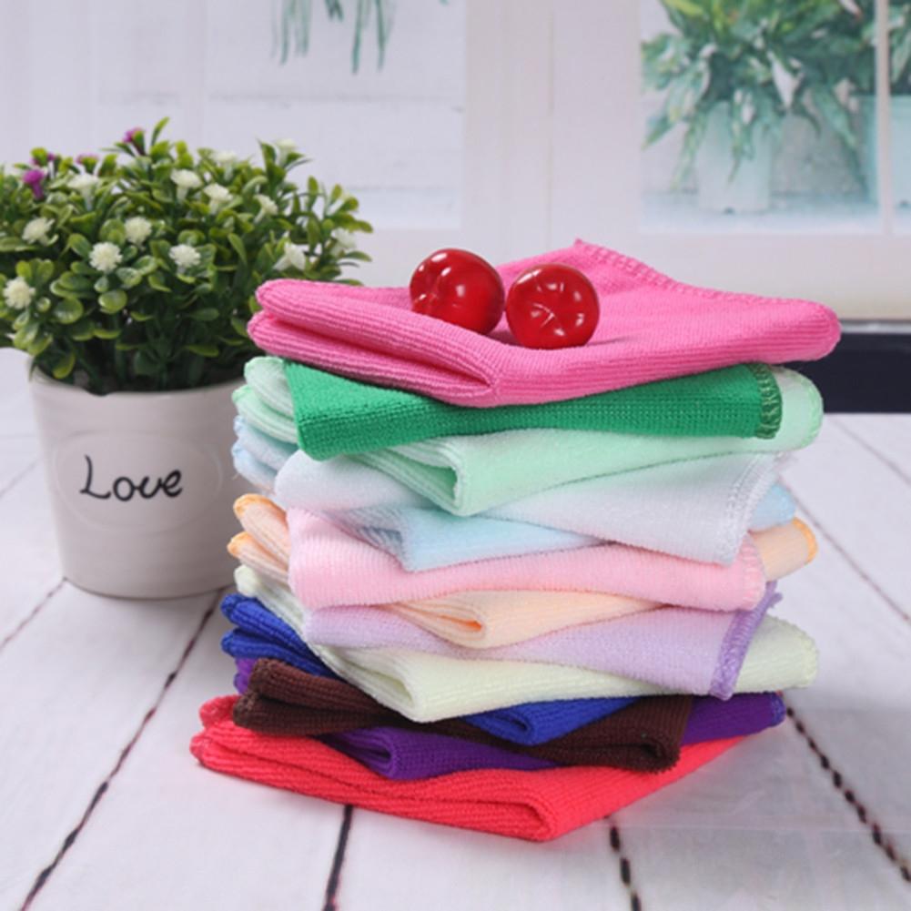 Random Color Mixed Color 25*25 Microfiber Towel 30*70 Clean Soothing Soft Cloth Cleaning Microfiber Car Face Towel Towel Ha Q4H5