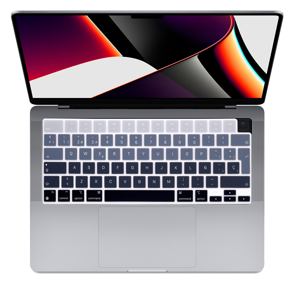 Farve silikone spansk/chile tastatur skin cover til macbook pro 14 a2442 m1 chip pro 16 m1 max  a2485 tastatur cover