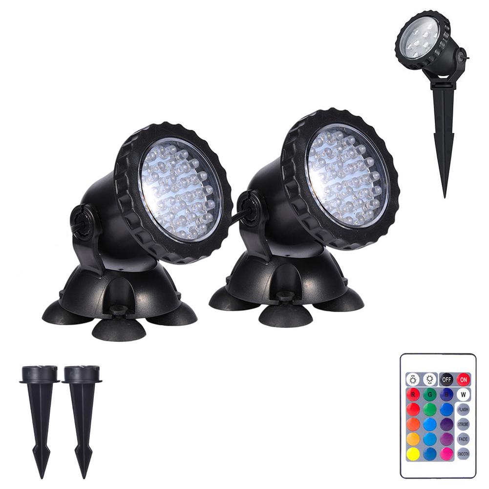 LED Lighting Spotlight Pond Light Underwater RGB Landscape Spotlights Fish Tank Swimming Pool Fountain Yard Garden Lawn Light