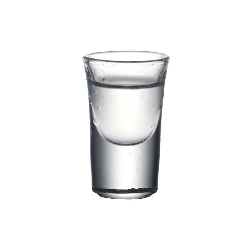 Set  of 6 0.5 ounce heavy duty snapsglas maskintillverkade blyfritt glas spritglas för barfest 12ml