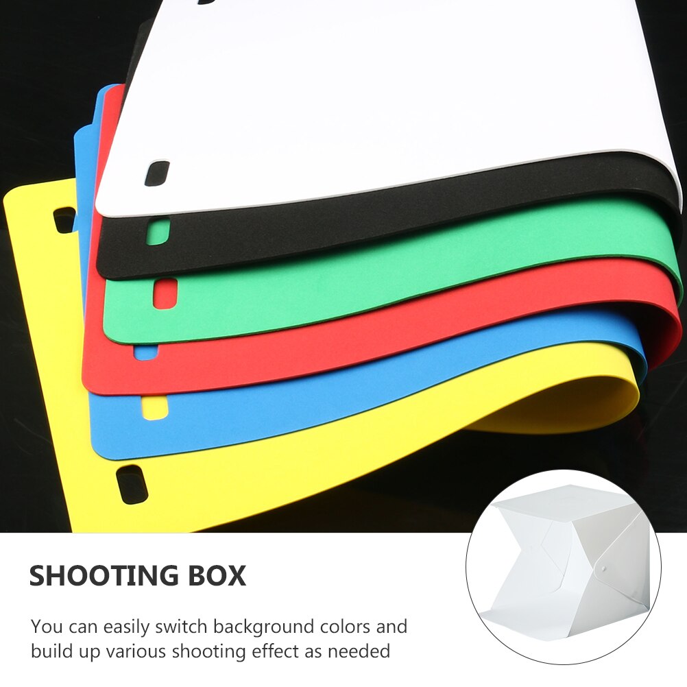 1 Set Photo LED Box Photo Studio Light Box tenda da tiro portatile per fotografia