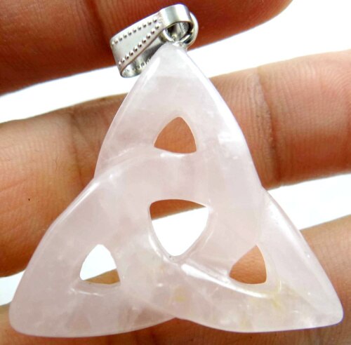 Natural stone Quartz Crystal Turquoises Opal lapis tiger eye Hollow triangle pendant for diy Jewelry making necklace Accessories: NO.7