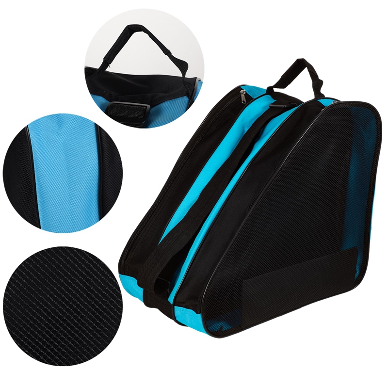 Sac de patins à roulettes Portable, sac de patinage sur glace, grande capacité, respirant, sac de rangement pour patins en ligne pour enfants, sac de chaussures de patinage