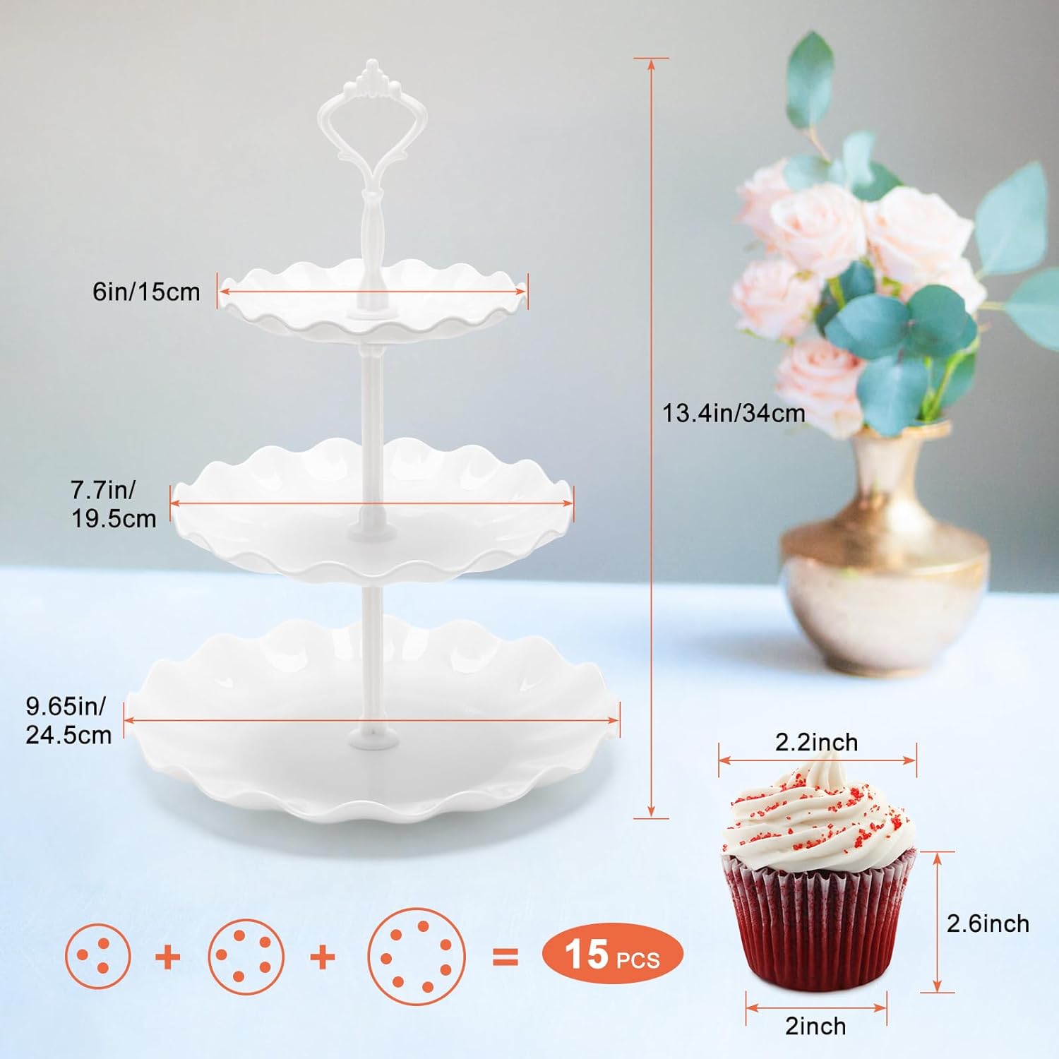 Birthday Cake Stand Display Stand Removable Dessert Tray Stand Birthday Party Snack Fruit Plate Display Stand Party Supplies