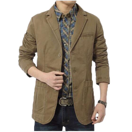 Denim Männer Blazer masculino Jacke Slim Fit Casual Herbst Winter Blazer Mannklage Größe XXL XXXL