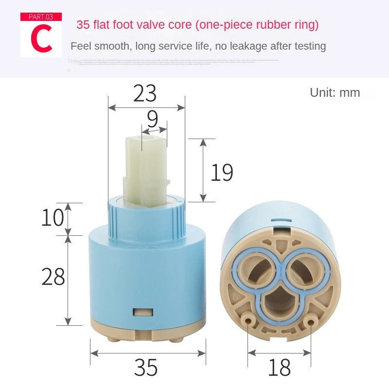 Kranen Mengen Spoelklep 25 Mm/35 Mm/40 Mm Cartridge Keramische Cartridge Mengkraan Keuken Badkuip Douchekranen Accessoires: Rood