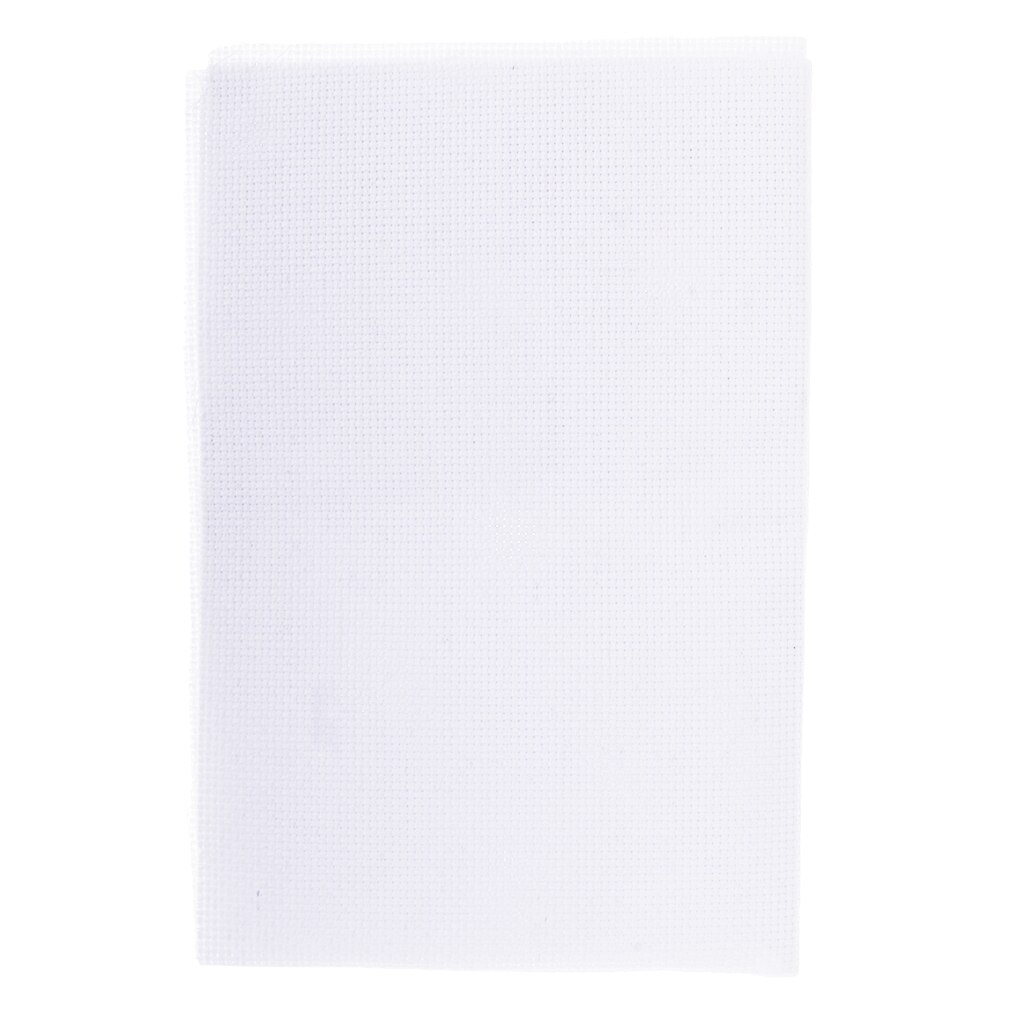 White 11 14 Count Cross Stitch Cloth Aida Fabric DIY Hand Embroidery Cloth