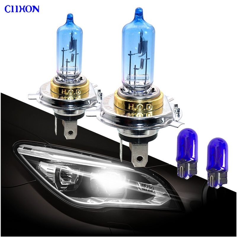 Ciihon-faro delantero de xenón para coche, bombilla de luz de costado, para Renault Clio MK2 1,2 98-04 Hatchback H4 501 55W 100W