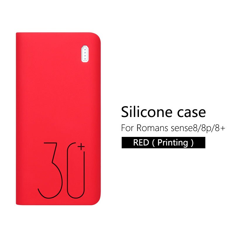 Soft Silicone Case Cover for Romoss Sense 8 / 8+ Mobile Power Soft Silicone Anti-collision Anti-skid Cover Romoss Sense 8 Case: 3