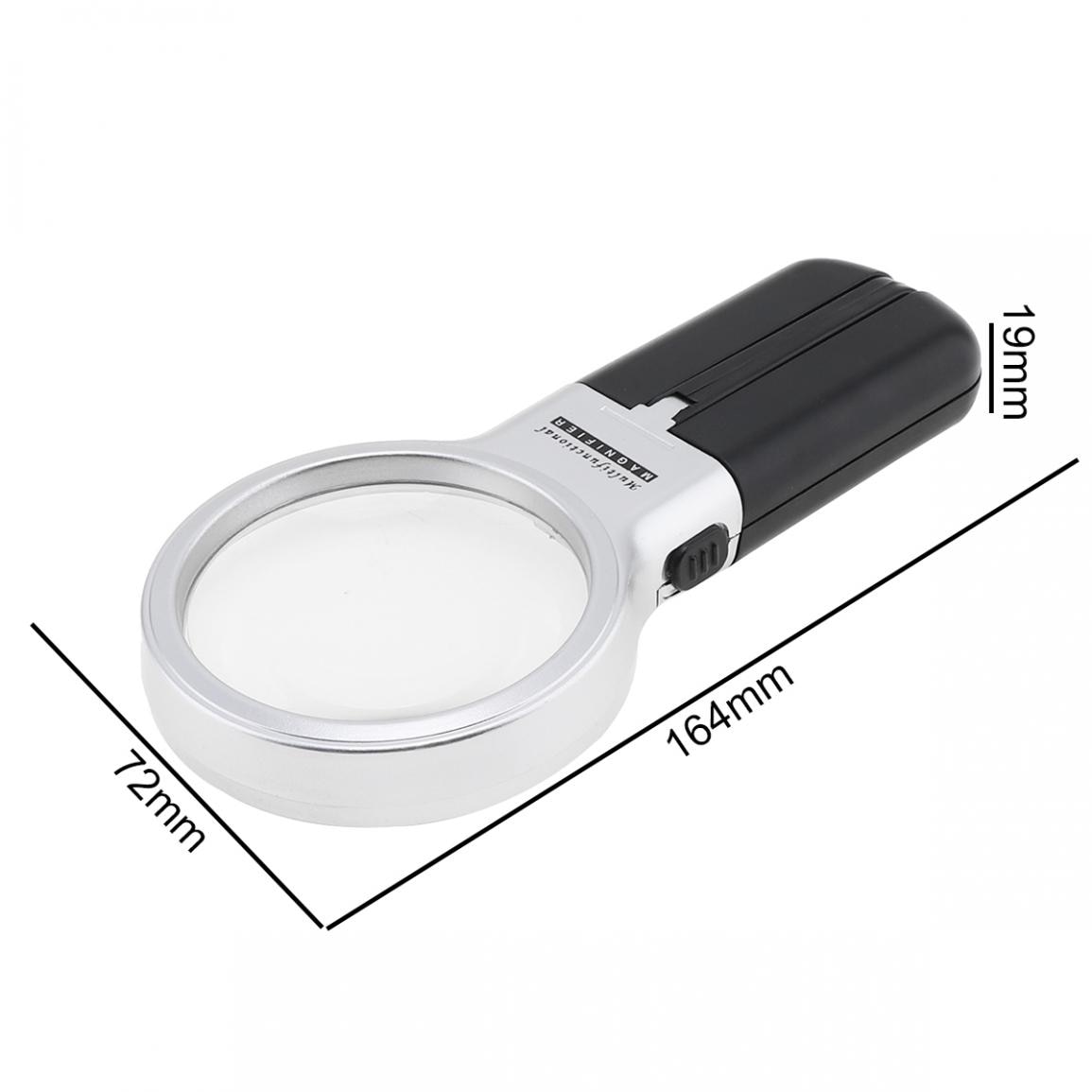 Multifunctional Desktop Handheld Magnifier Jewelry Loupe Adjustable Angle Reading Watch Repair Magnifying Glass LED Desk Lamp