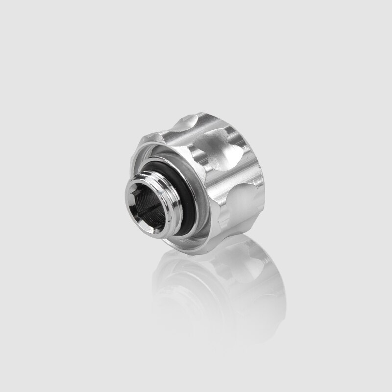 Syscooling water cooling G1/4 fitting for OD 14 mm hard tube copper compression fitting PETG tube fitting: silver