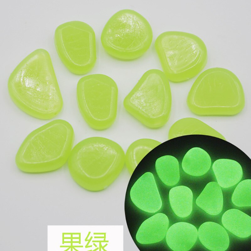20 Pcs Gesimuleerde Kasseien Game Stukken Fluorescentie Acryl Onregelmatige Steen Voor Glow In The Dark Speelgoed: 11