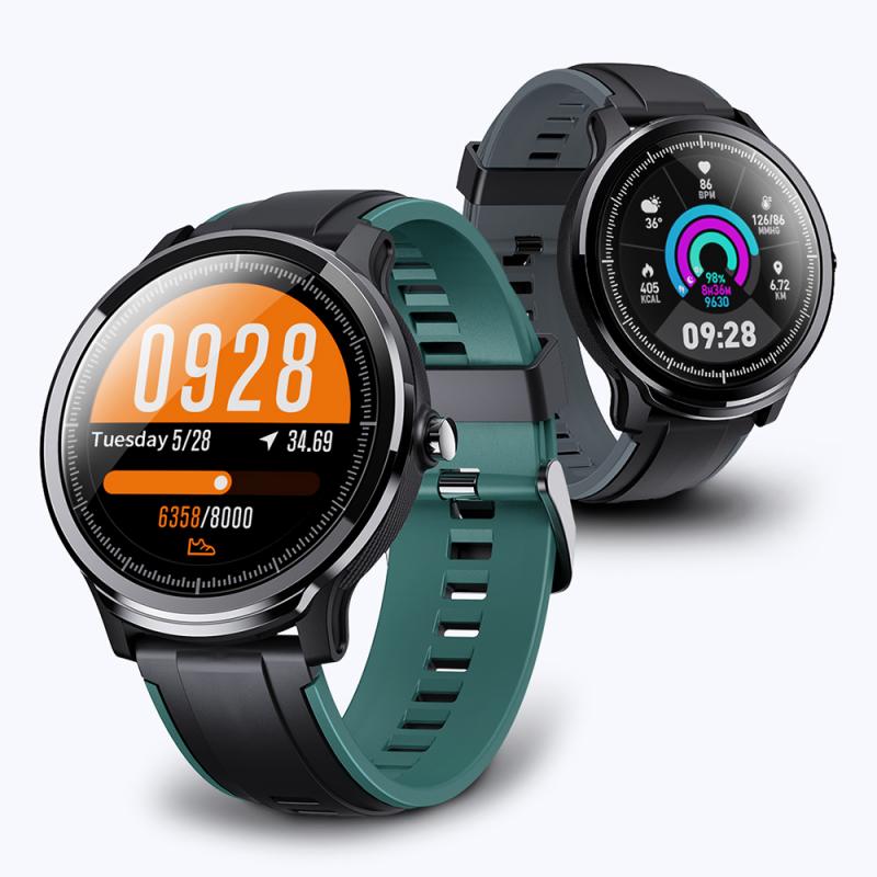 1.3 Inch Scherm Sport Smart Sport Horloge Met Gekleurde Siliconen Riem IP68 Waterdichte Smart Polsband Bluetooth 4.0