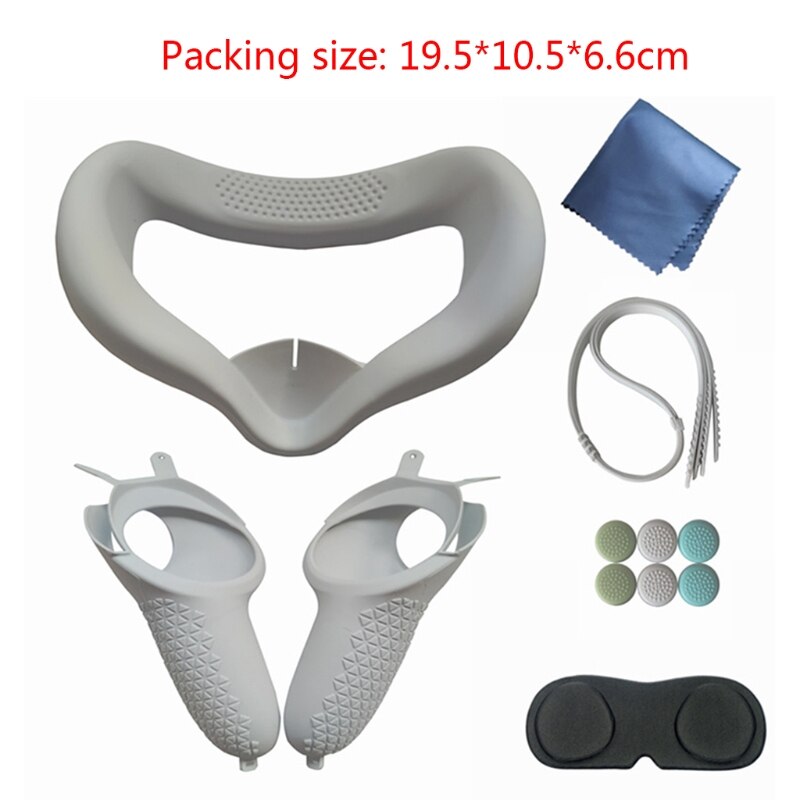 Anti-Slip Schokbestendige Shell Vr Lens Beschermhoes Siliconen Case Handvat Case Voor-Oculus Quest 2 Controller
