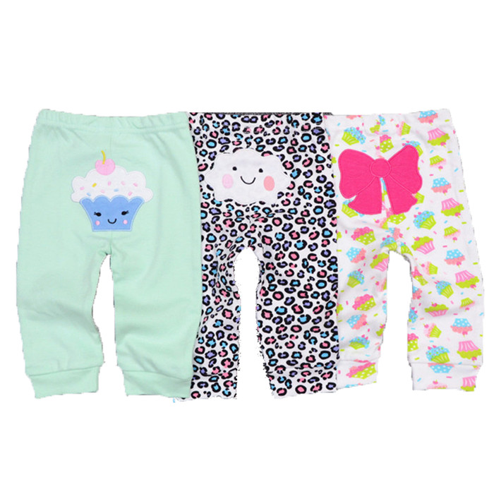 neue Baby kleidung freundlicher Schlauch 6-24 monate 3 teile/los Karikatur druck baumwolle unisex Roupas de bebe Kleinkind hosen: 3001