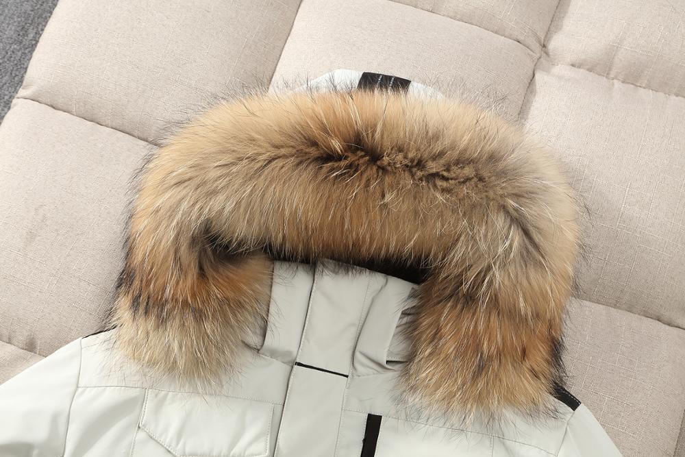 Merk bontkraag winter herenjas 3xl winddicht waterdicht 90%  witte eendendonsjas heren dikke warme heren donsjassen bovenkleding