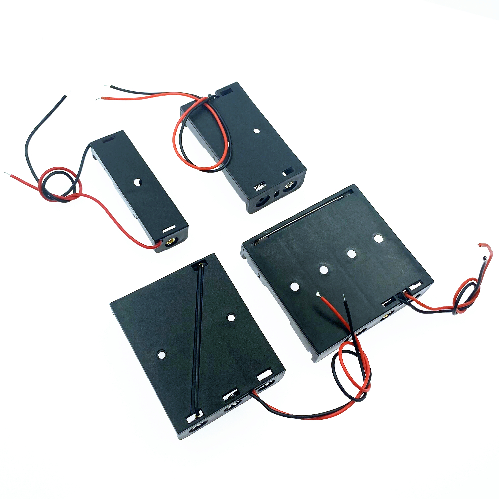 18650 powerbank-hoesjes 1x 2x 3x 4x 18650 batterijhouder opbergdoos 1 2 3 4 batterijhouder met kabel