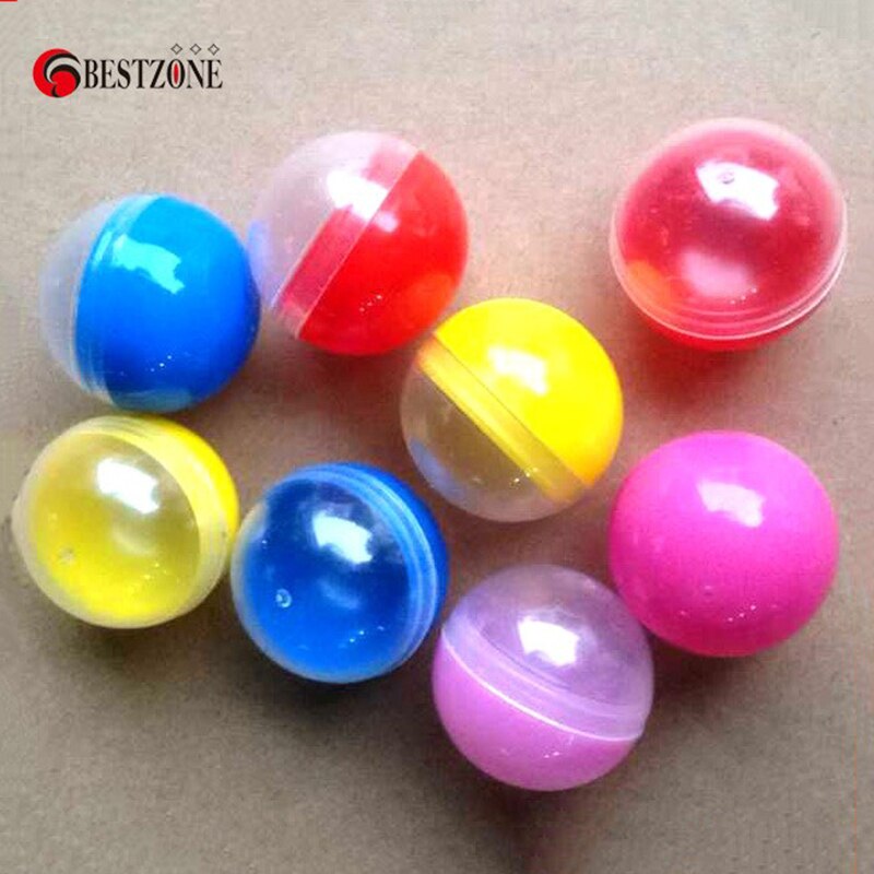 50Pcs/Lot 32MM Diameter Toy Capsules Plastic PP Mixed Colors Round ...