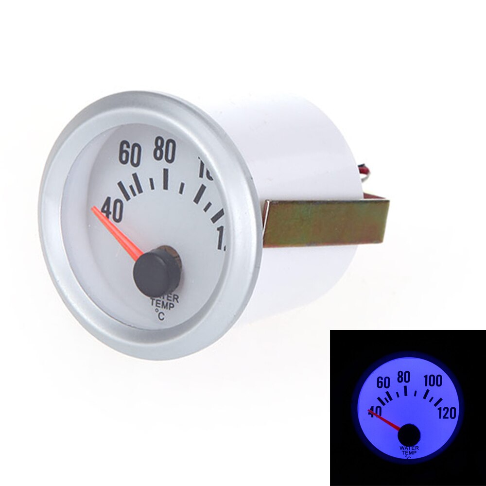 Professionele Water Temperatuur Meter Gauge met Sensor voor Auto 2 "52mm 40 ~ 120 Celsius Graden Blauwe LED Licht voor ONS JP Cars