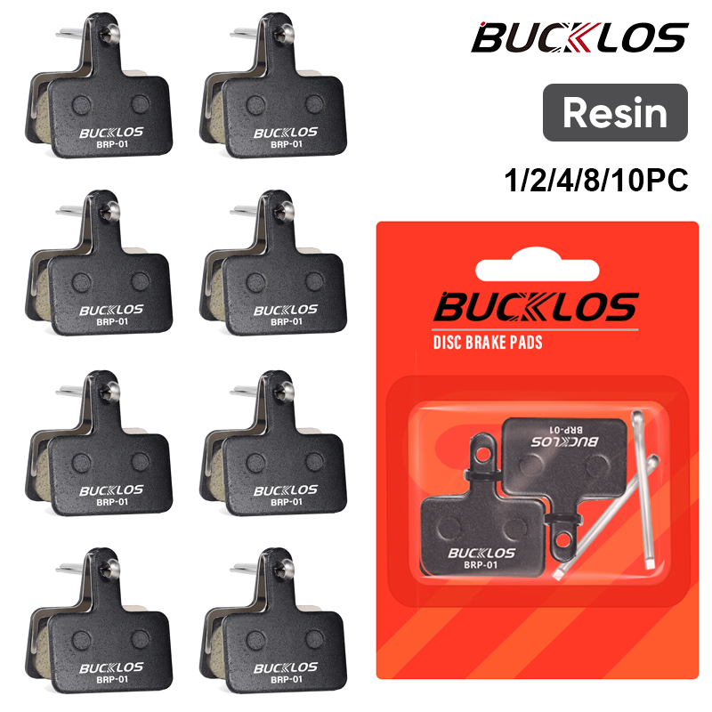 Pastillas de freno de resina BUCKLOS 1/2/4/6/8/10 piezas pastillas de disco hidráulico de bicicleta para SHIMANO MT200 B01S pastilla de freno de bicicleta duradera resistente al desgaste