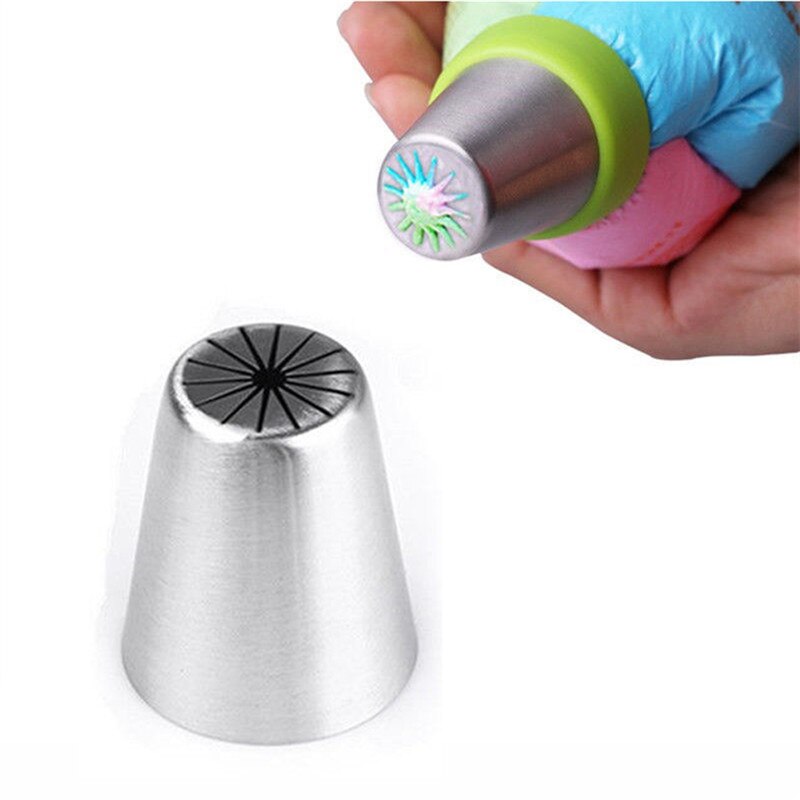 8 Stück Edelstahl Spritzspitzen Set - Russische Zuckerglasur Düsen Für Torten