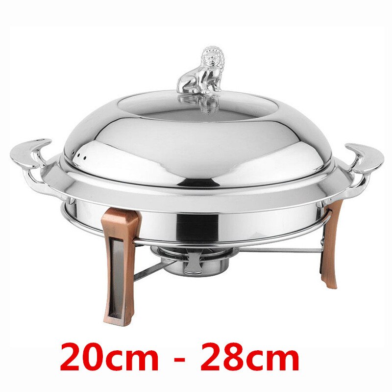 18-28cm Stainless Steel Alcohol Stove Household /commercial Small Chafing Dish Solid Boilersmall Dry Pot kitchen utensils