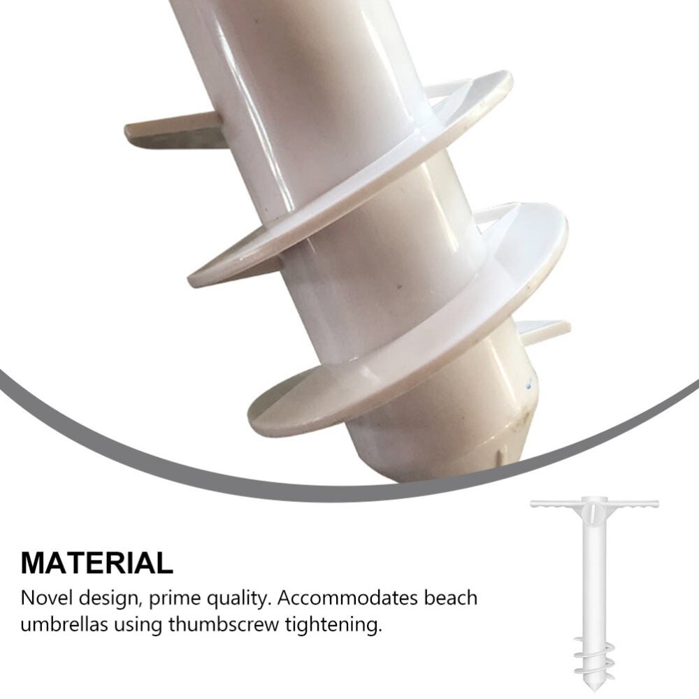 1 Pc Beach Umbrella Sand Anchor Sand Auger Plastic Sand Grabber Spike Auger
