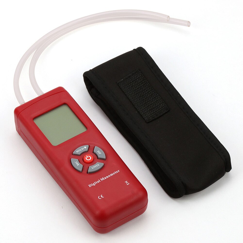 TL-100 Portable Tester Electronic Digital Manometer Handheld Measuring Tool LCD Screen Pressure Gauge Testing Backlight U Tape