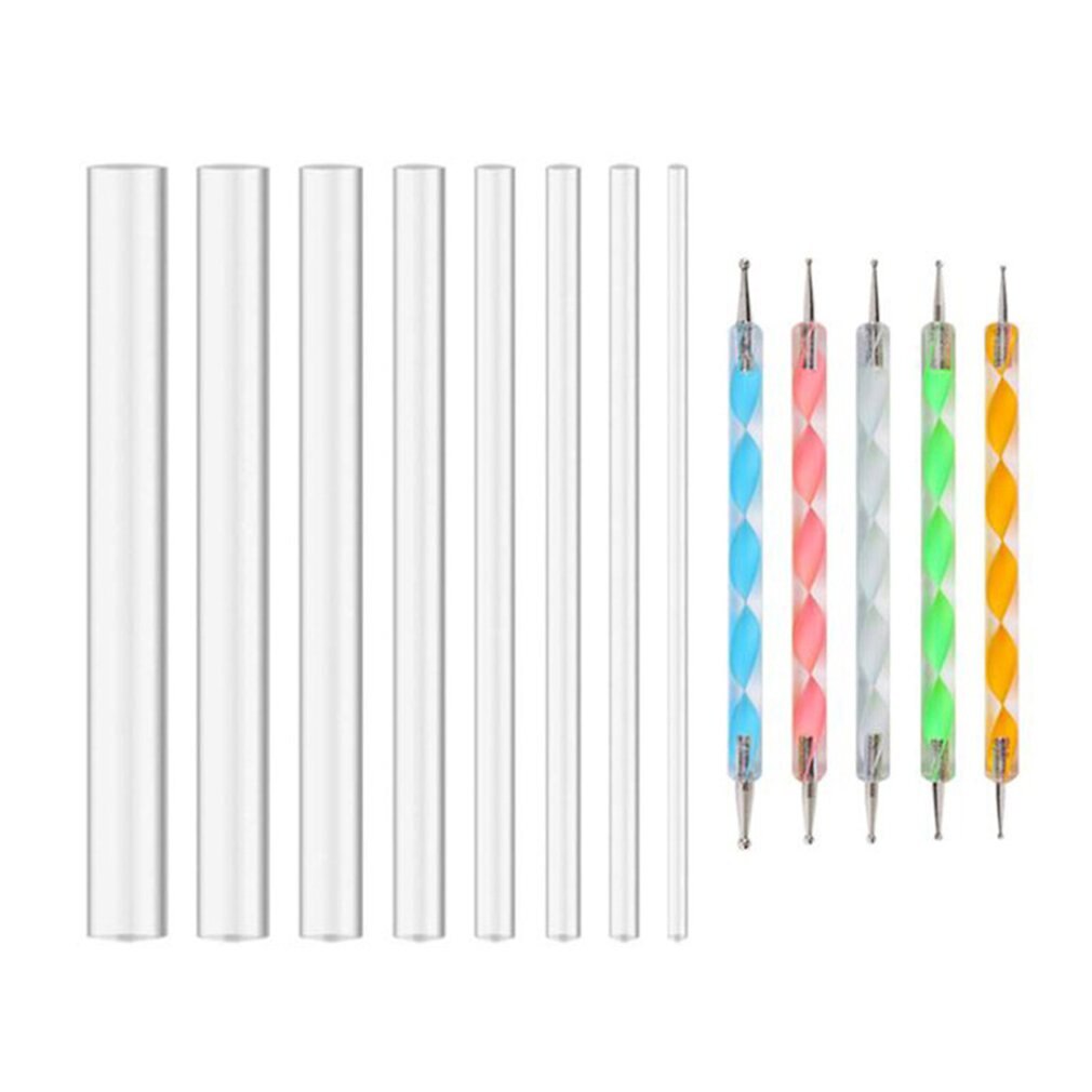 13PCS Mandala Dotting Tools Set Pen Dotting Tools Mandala Stencil Ball Stylus Paint Tray for Painting Rocks, Coloring, Drawing: Default Title