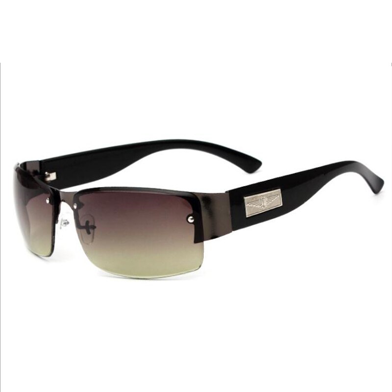 Mænd kvinder briller mærke retro ramme vintage solbriller  uv400 firkantet metalramme mandlige solbriller: C3