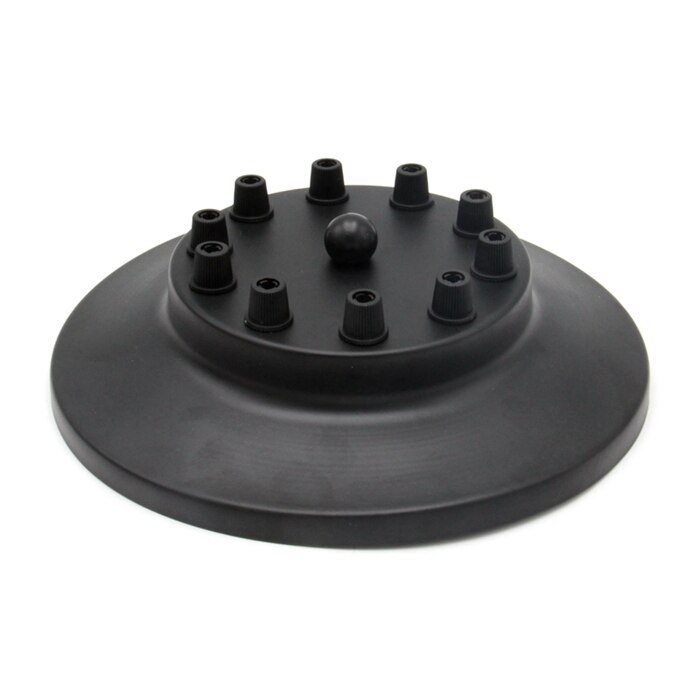 Multi Metal Ceiling Rose Black Ceiling Canopy For Pendant Light Fixtures: 10 Cords