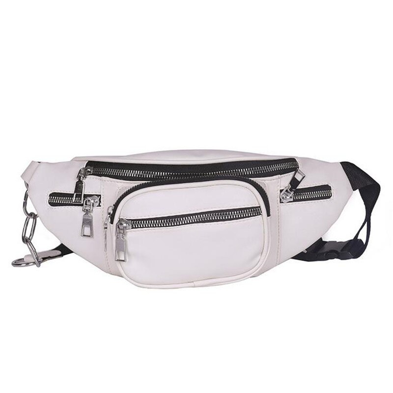 Riñoneras de piel sintética Unisex a la para hombre y mujer, riñonera negra lisa, riñonera de viaje, bolsos de hombro, riñonera 40 #: F