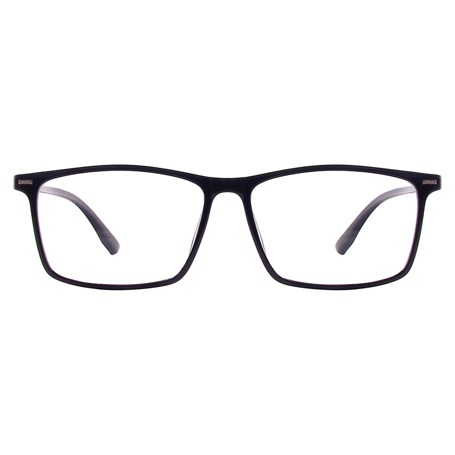 Men Women Transparent Plastic Rx Spectacle Frame Flexible Full Rim Square TR90 Glasses For Progressive Myopia Reading Lenses