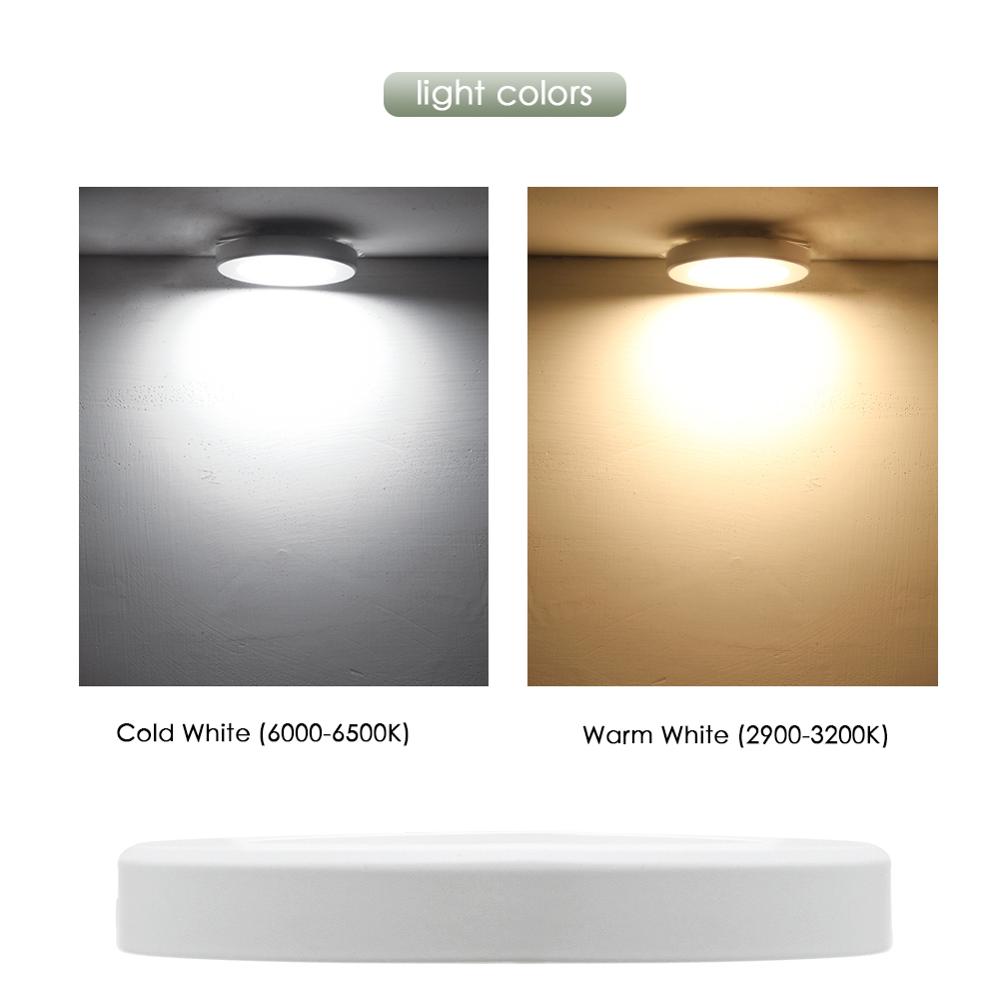 Led downlight mini overflademonteret 220v 240v 3w 5w 7w panel spot lys ultra tynd indendørs belysning hjem køkkenskab lampe