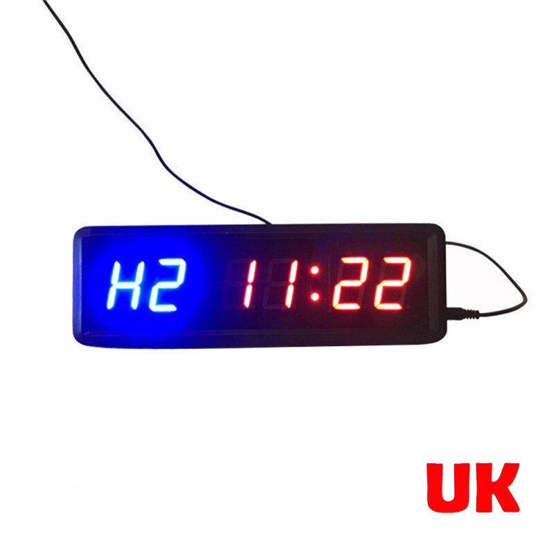 Led Crossfit Timer Garage Timer Sport Training Klok Gym Tabata Timer Fitness Gym Timer Interval Timer Stopwatch Afstandsbediening: Black