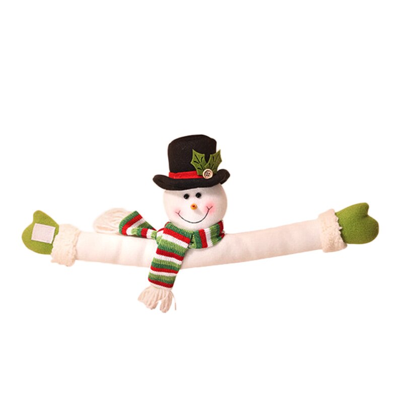 Jul gardin spenne julenissen snømann elg jul dekorasjon ornamenter til hjemmet jul natal navidad lykkelig år dekor: Grønn