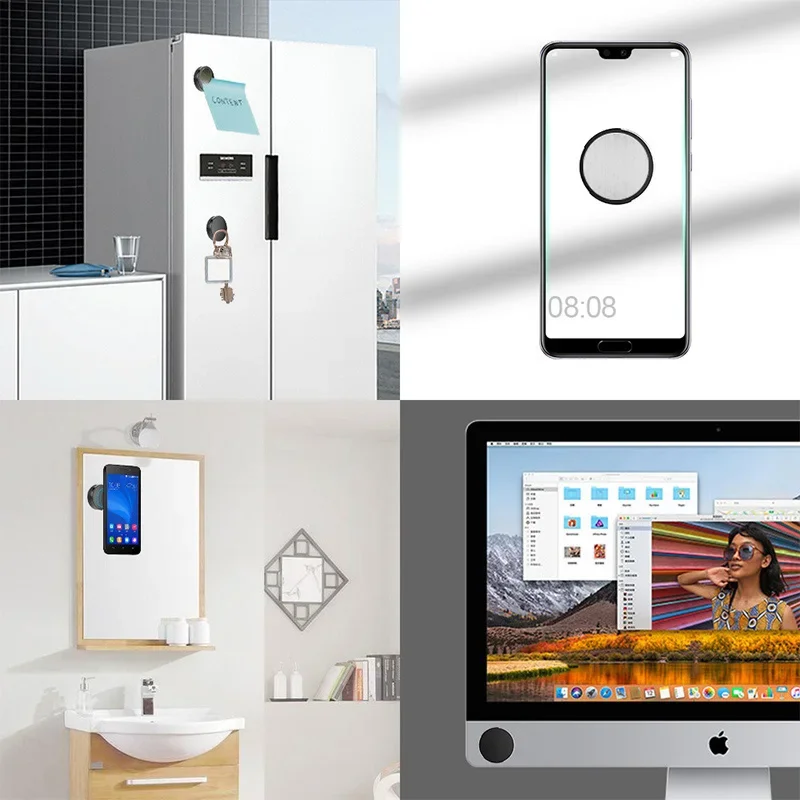 Super magnetischer Autotelefonhalter, geeignet für Apfel Xiaomi Huawei, Handyhalter, Armaturenbrett, Wandmontage, Auto-Magnetaufkleber