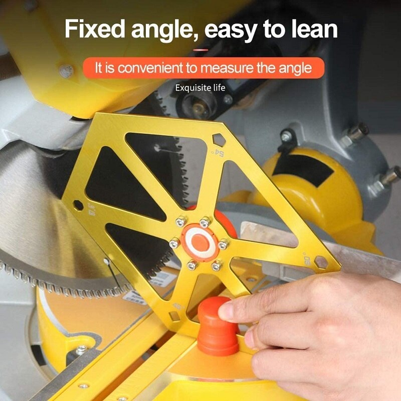 Magnetic Ruler Hexagon Table Saw Multi Angle Measuring Ruler Woodworking Adjustable Angle Finder Construction Protractor Tool