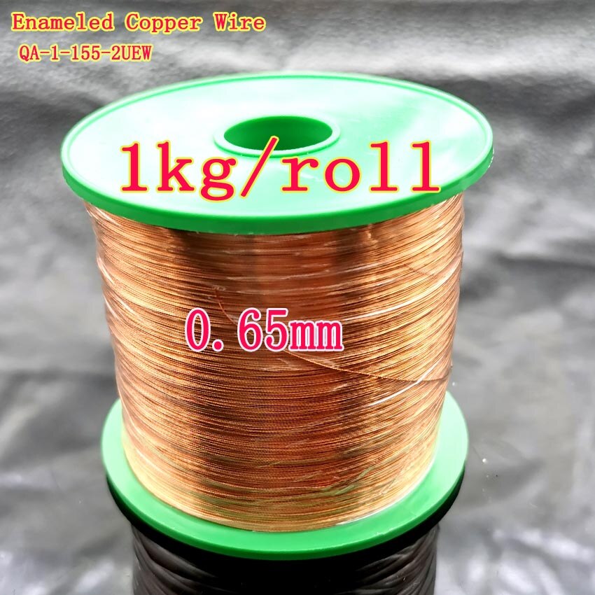 1kg 0,1mm 0,25mm 0,5mm 0,65mm 1,3mm de alambre de cobre Alambre de alambre de cobre esmaltado, alambre bobinado de la bobina de alambre de cobre Alambre de alambre bobinado: 0.65mm 1kg