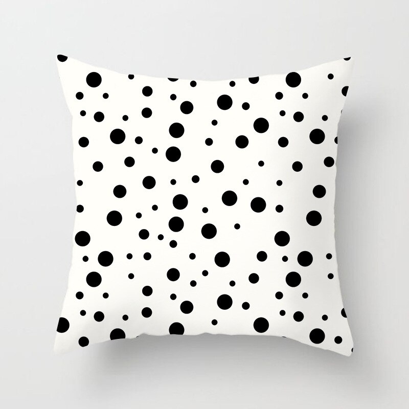 YWZN Black and White Geometric Decorative Pillowcases Polyester Throw Pillow Case Striped Geometric Pillowcase kussensloop: 13