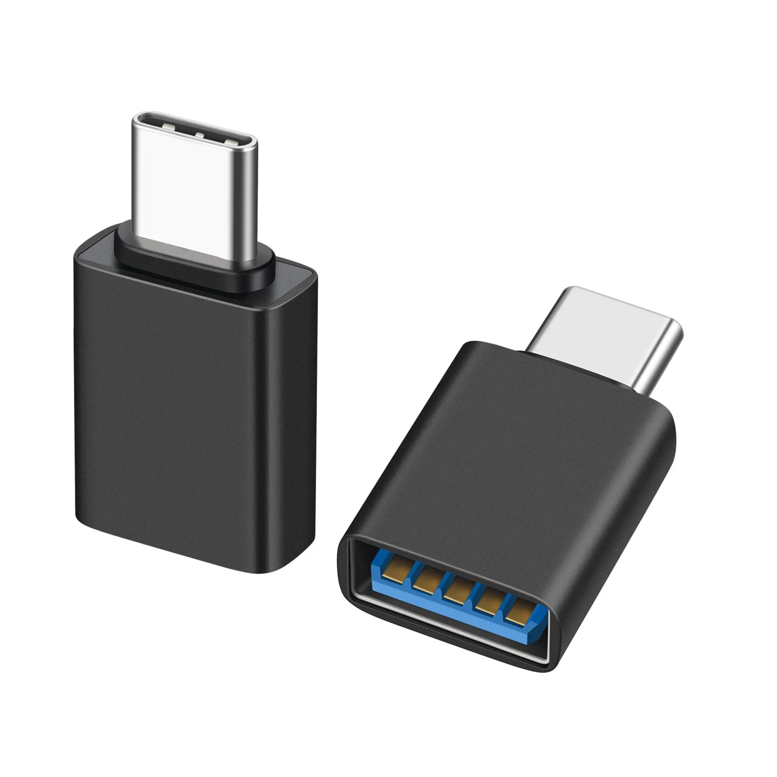 Adapter USB 3.2 Type-C 10 Gb/s OTG typu C USB C męski na USB 3.2 żeński do Macbooka Xiaomi Samsung USBC OTG Connector: WHITE