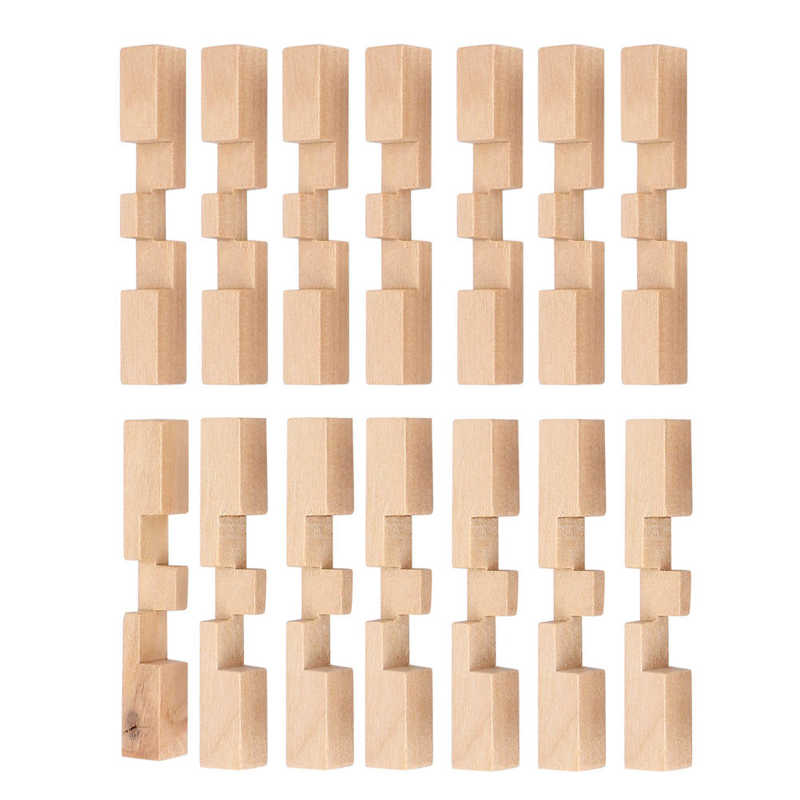 Wooden Unlock Toys Wooden Interlock Puzzles Fingers Exercise for the Elderly