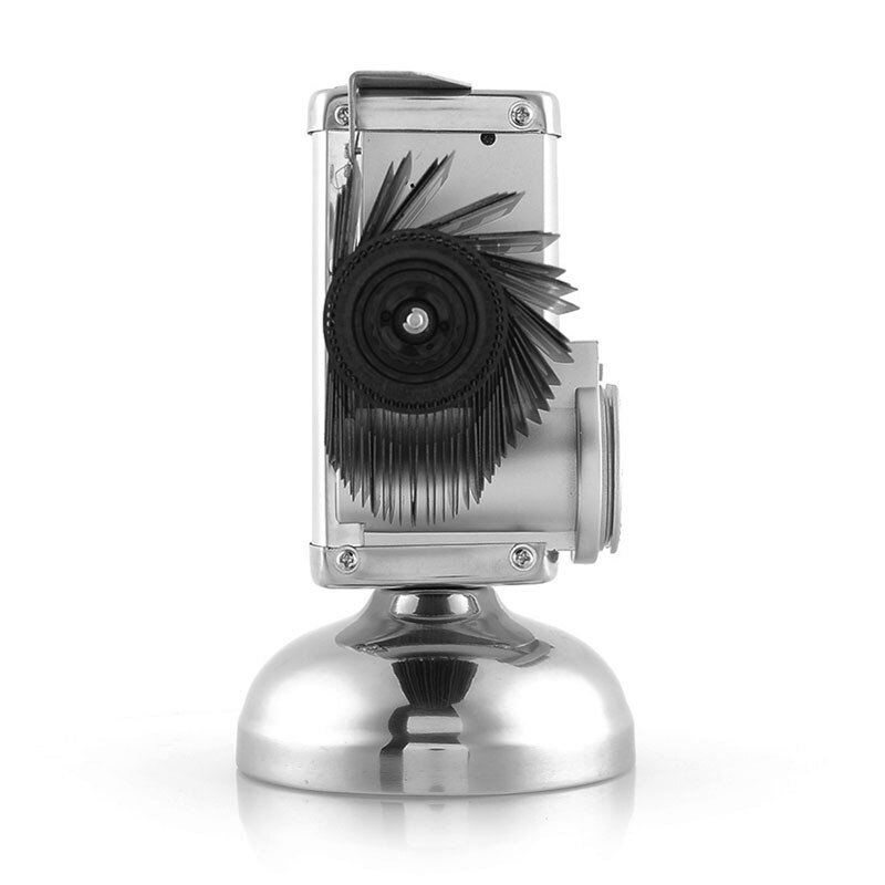 Reloj despertador Digital Retro Auto Flip Down reloj de escritorio de Metal reloj de mesa interno de moderno reloj silencioso