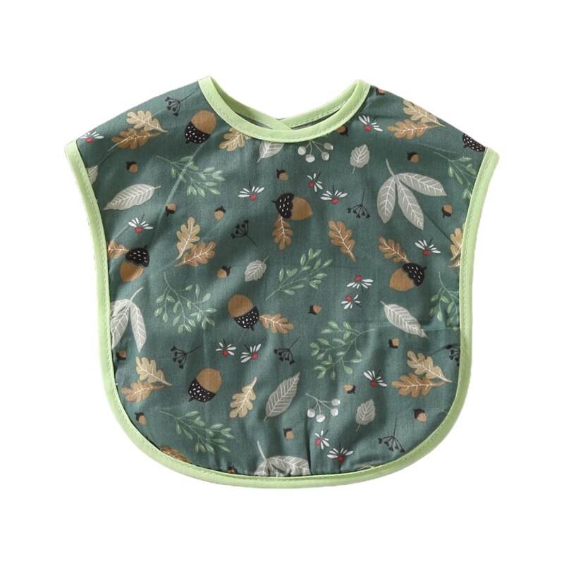 Bébé nourrissons doux coton salive serviette enfants enfant en bas âge -né imperméable à l'eau impression Burp chiffons alimentation bavoirs: 1