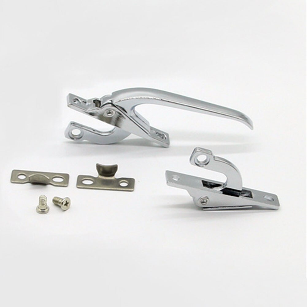 2pcs/set Window Handles Handle Universal Inline Window Double Glazing Lock Aluminum Alloy Ergonomic