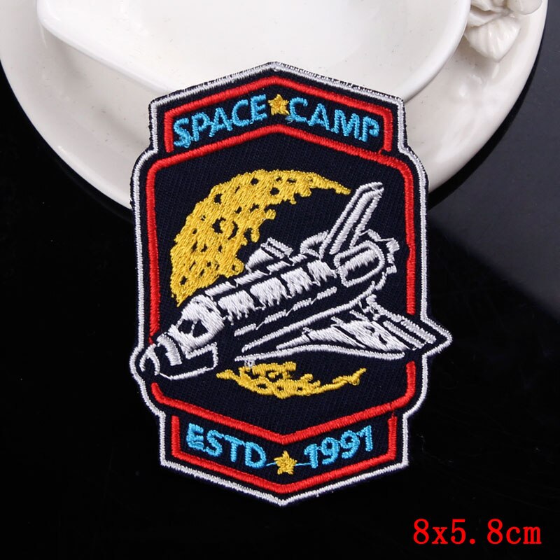 Diy Alien Patches Ijzer Op Patches Voor Kleding Borduren Patch Ufo Applicaties Custom Planet Stickers Strepen Badges Op Kleding: PE4646CT