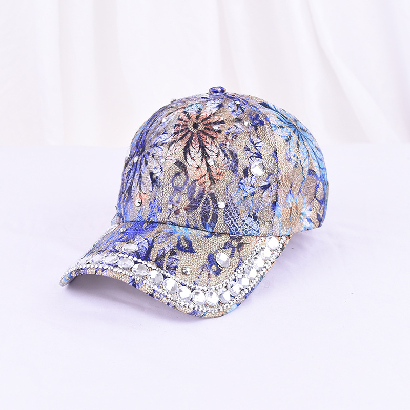 Sombrero de sol para mujer y niña, gorra de béisbol con diamantes de imitación y perlas, colorida, Snapback, Cool Star: 11