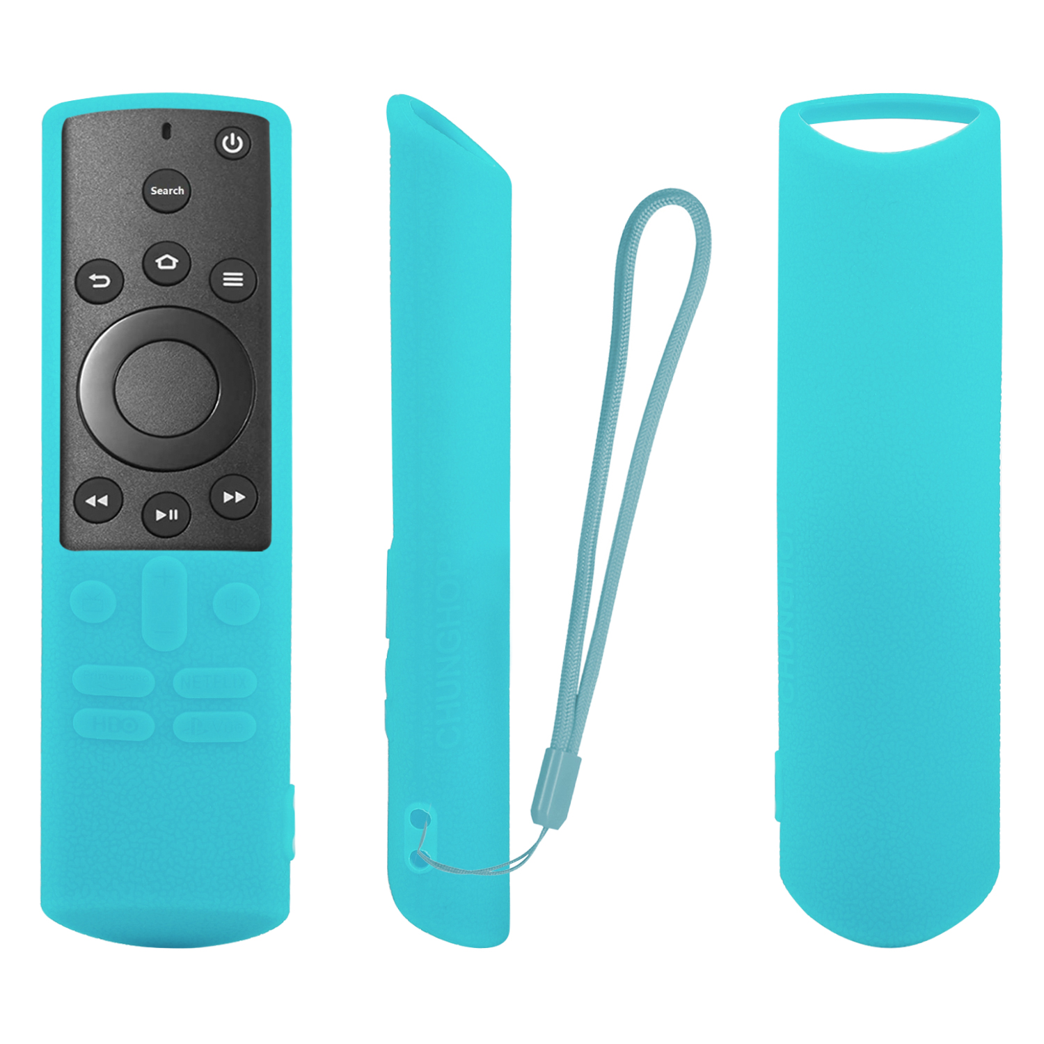Silicone Case for Insignia/Toshiba 4K Element Smart Fire TV Voice Remote Control Protective Cover Edition CTRC1US19 Controller: Light Blue