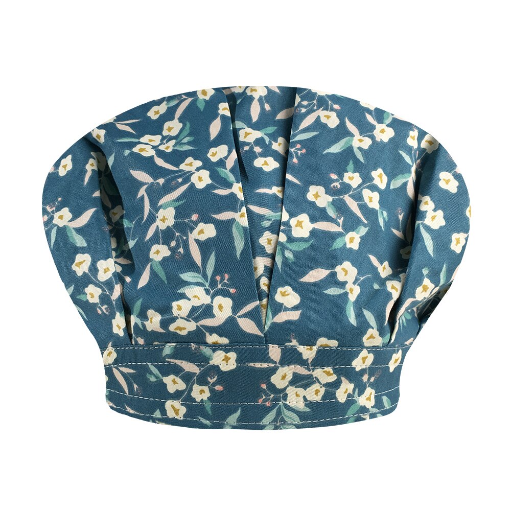 Scrubs kasketter tegneserieudskrivning hatte justerbar langt hår scrubs hat bomuld flerfarvet skønhedssalon arbejdskasket laboratorie arbejdshat: 32071